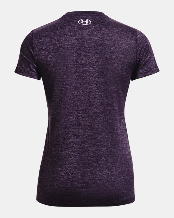 Camiseta con cuello de pico UA Tech™ para mujer, Purple, pdpMainDesktop image number 5
